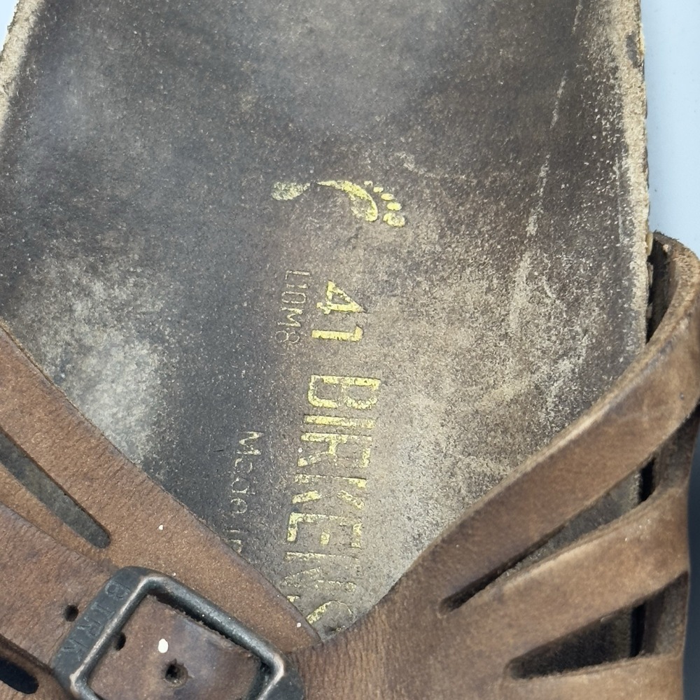 Birkenstock Granada 41 Sandal Brown Two Strap Women's 10‎ - Picture 9 of 10